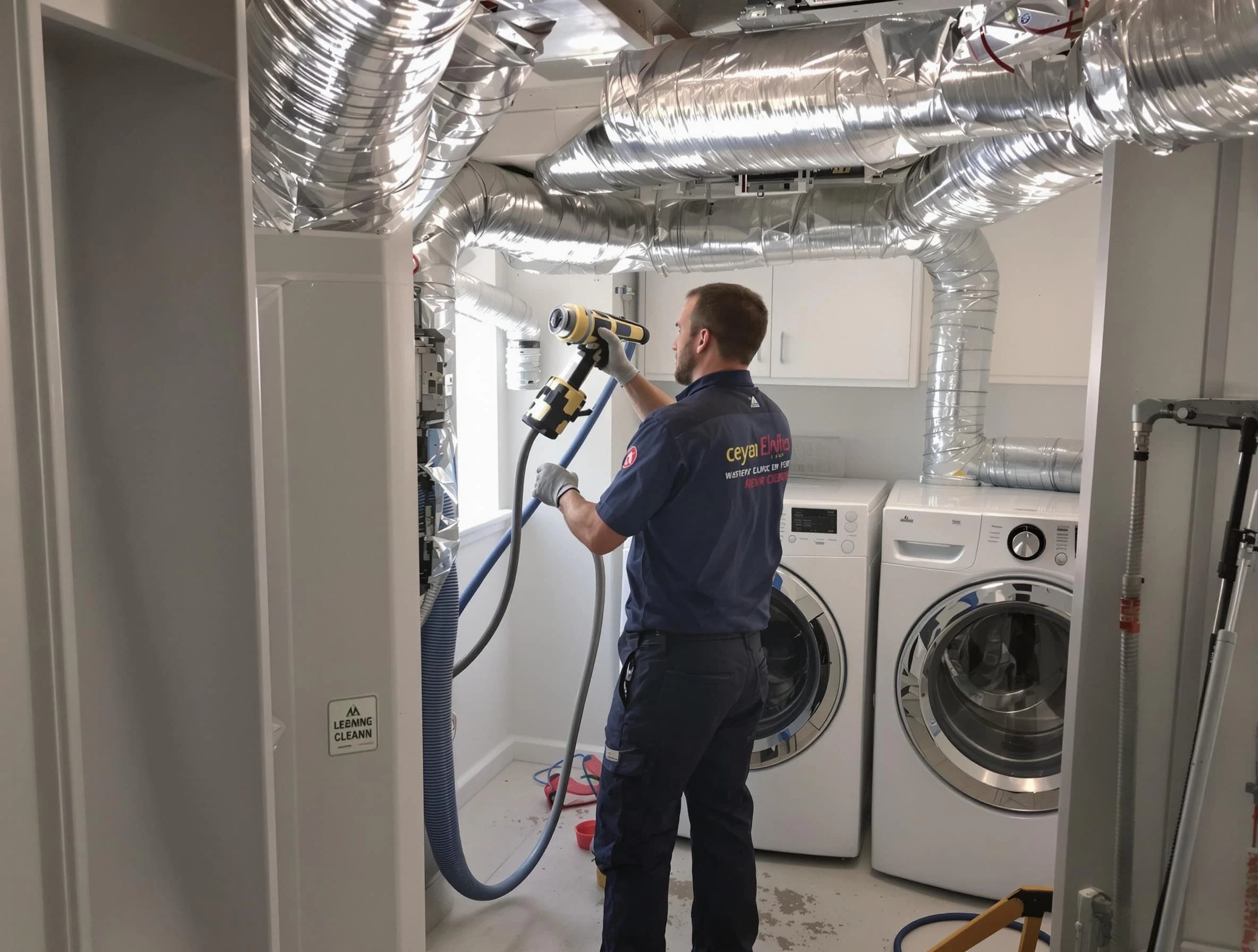 Morrow Dryer Vent Cleaning specialist using advanced equipment for thorough duct cleaning in Morrow