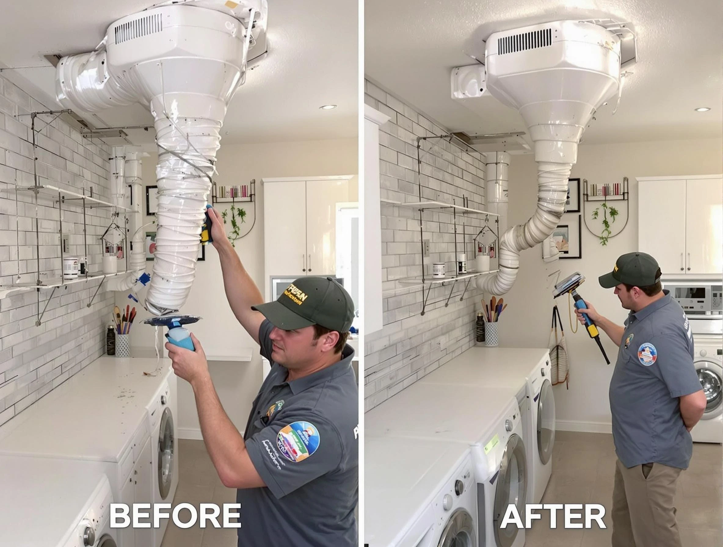 Professional dryer exhaust vent cleaning by Morrow Dryer Vent Cleaning in Morrow
