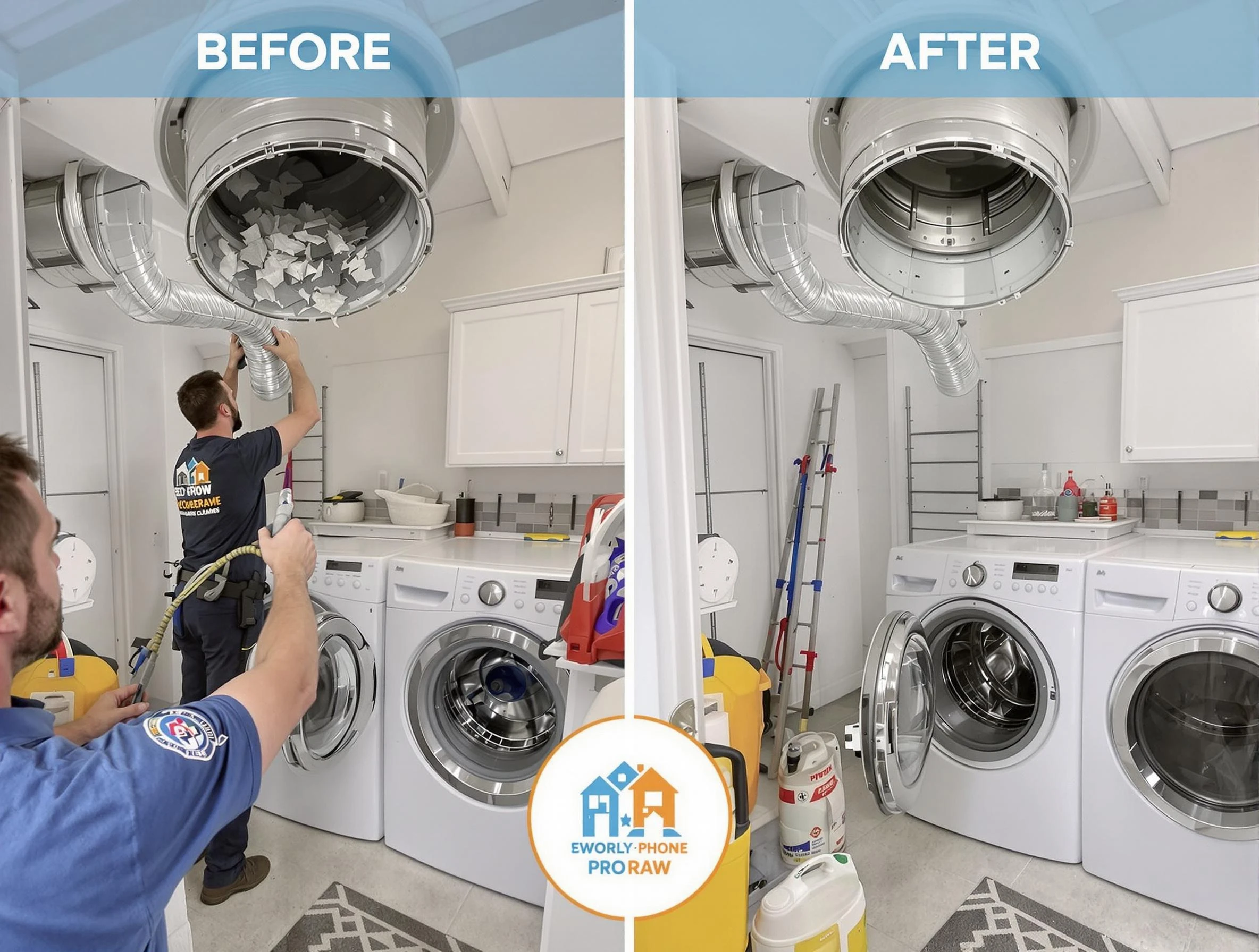 Residential dryer vent cleaning by Morrow Dryer Vent Cleaning in Morrow